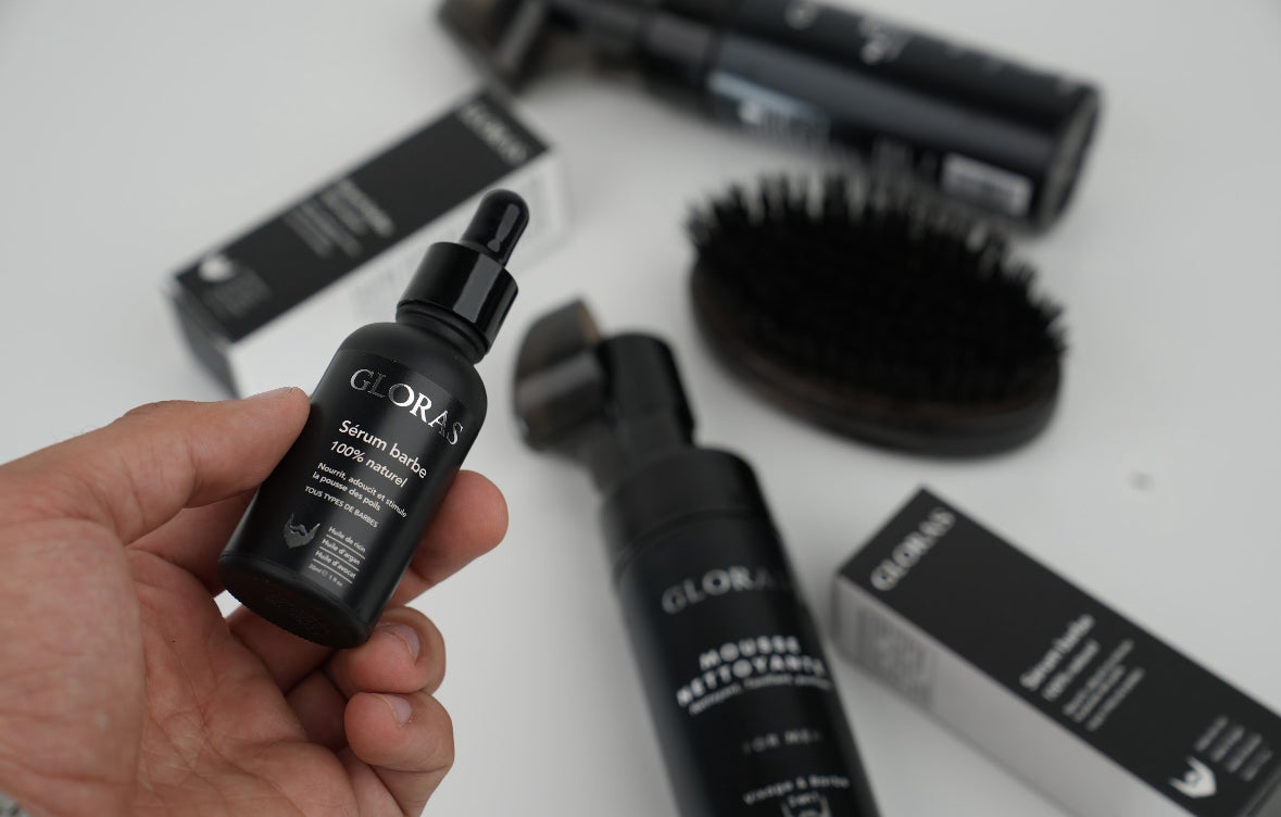 Sérum à Barbe GLORAS – Hydratation, Nutrition & Brillance